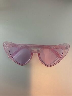 Purple see-through Heart Sunglasses